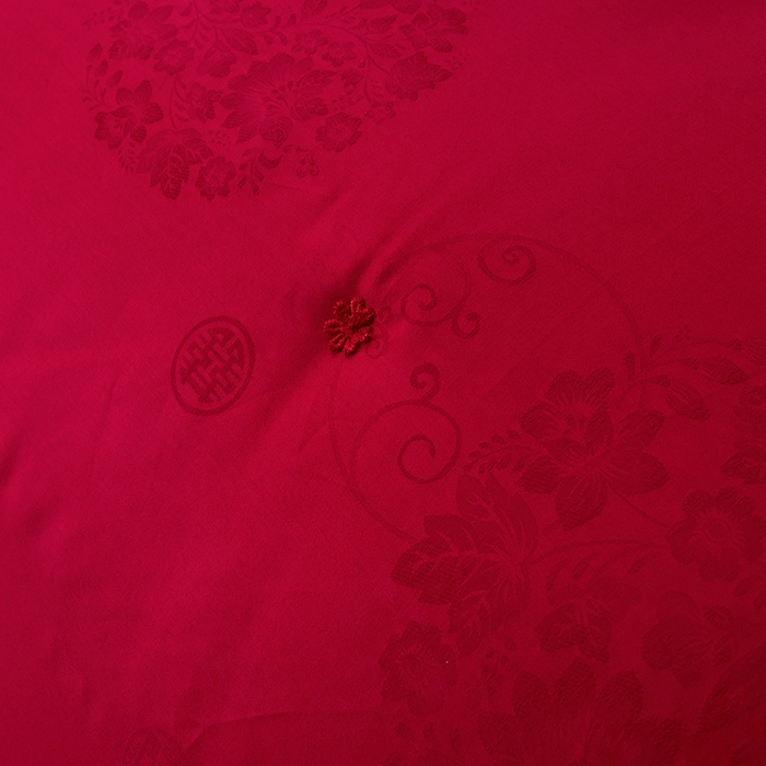 91家纺网 家纺一手货源 找家纺 鑫田家纺 2025新款60支纯棉蚕丝被100%柞蚕丝被夏被春秋被冬被礼品被子桑蚕丝被 红