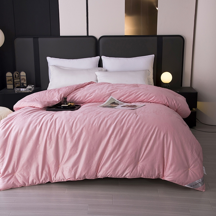 91家纺网 家纺一手货源 找家纺 鑫田家纺 2025新款60支纯棉蚕丝被100%柞蚕丝被夏被春秋被冬被礼品被子桑蚕丝被 玉