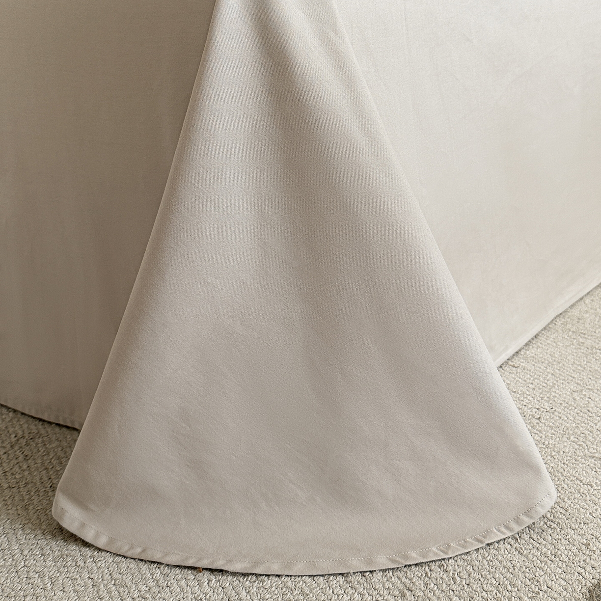 91家纺网 家纺一手货源 找家纺 慕晨 2025新款全棉提花磨毛四件套高级简奢款中高端4件套直播热款 雾芷-灰