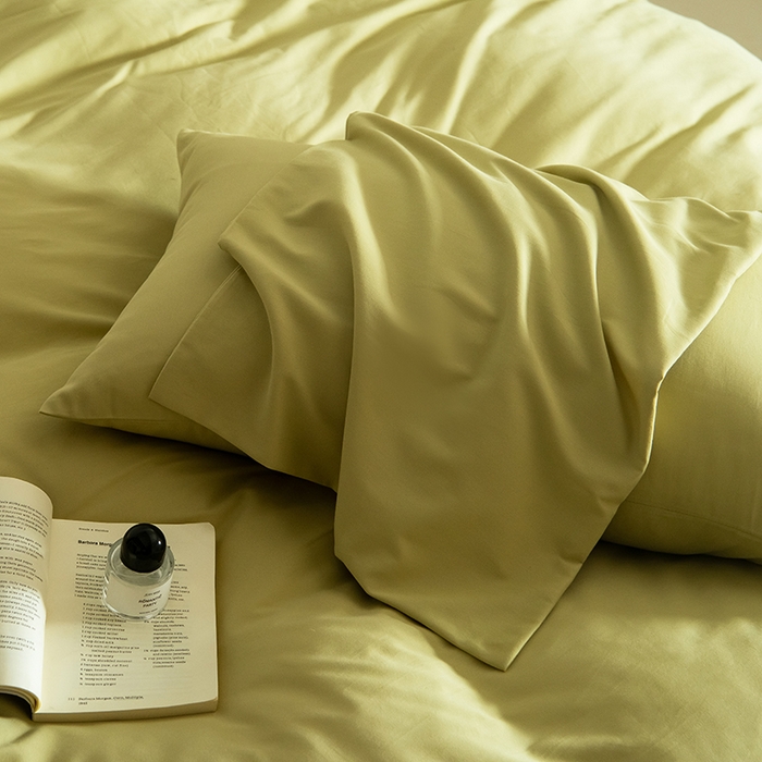 91家纺网 家纺一手货源 找家纺 Mr.pig猪先生水洗棉 2025新款贡缎长绒棉全棉纯棉贡缎磨毛单被套150*200*230加大单被套学生 莫兰绿