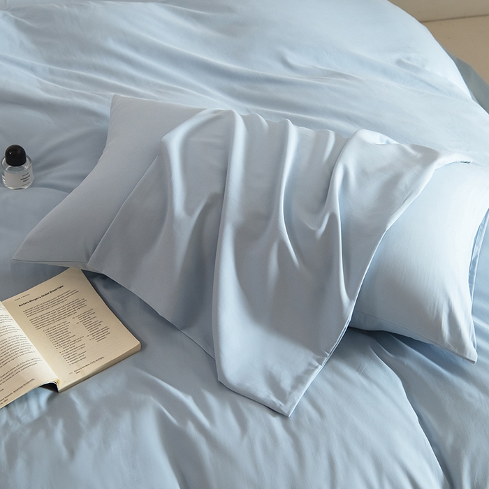 91家纺网 家纺一手货源 找家纺 Mr.pig猪先生水洗棉 2025新款贡缎长绒棉全棉纯棉贡缎磨毛单被套150*200*230加大单被套学生 挪威蓝