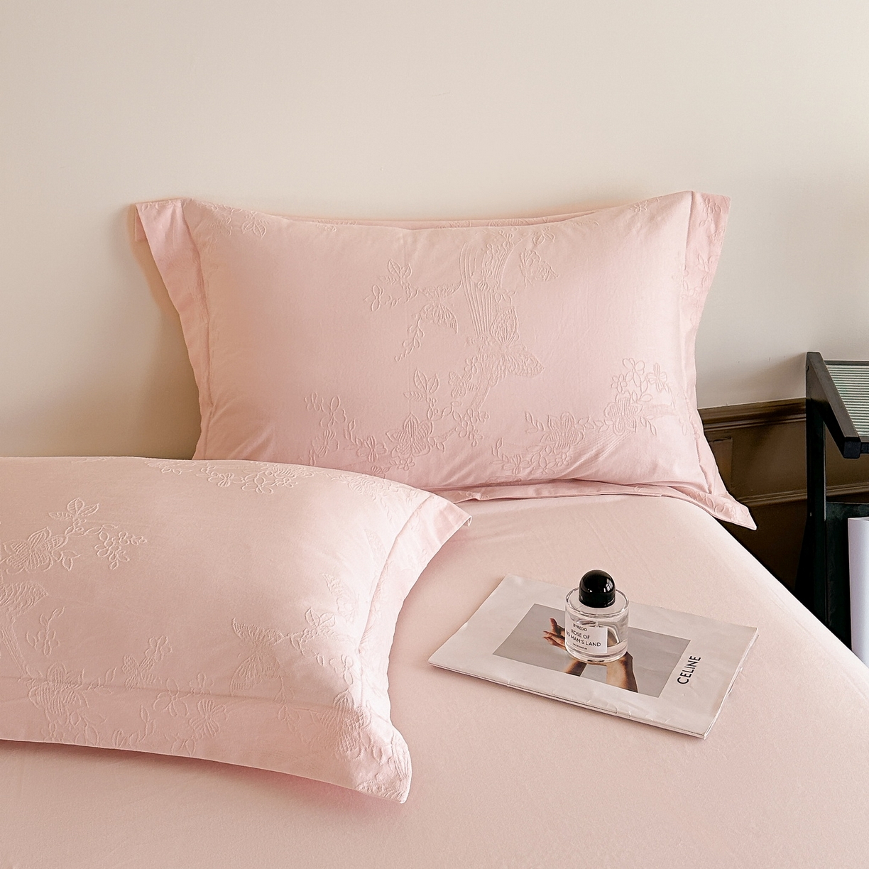 91家纺网 家纺一手货源 找家纺 慕晨 2025新款全棉提花磨毛四件套高级简奢款中高端4件套直播热款 茧柔