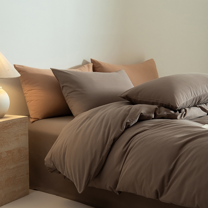 91家纺网 家纺一手货源 找家纺 Mr.pig猪先生水洗棉 2025新款贡缎长绒棉全棉纯棉贡缎磨毛单被套150*200*230加大单被套学生 沙尘灰