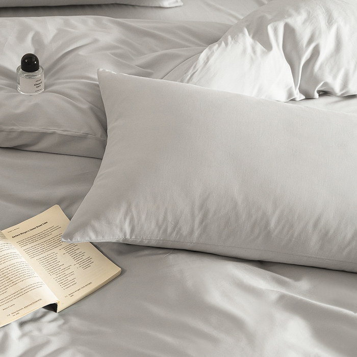 91家纺网 家纺一手货源 找家纺 Mr.pig猪先生水洗棉 2025新款贡缎长绒棉全棉纯棉贡缎磨毛单被套150*200*230加大单被套学生 松灰