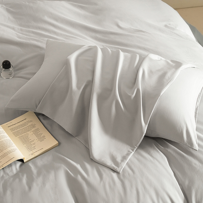 91家纺网 家纺一手货源 找家纺 Mr.pig猪先生水洗棉 2025新款贡缎长绒棉全棉纯棉贡缎磨毛单被套150*200*230加大单被套学生 松灰