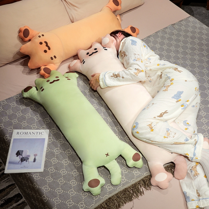 91家纺网 家纺一手货源 找家纺 （总）仟亿莱 2025新款冰丝烤面包长条睡觉抱枕 枕头枕芯