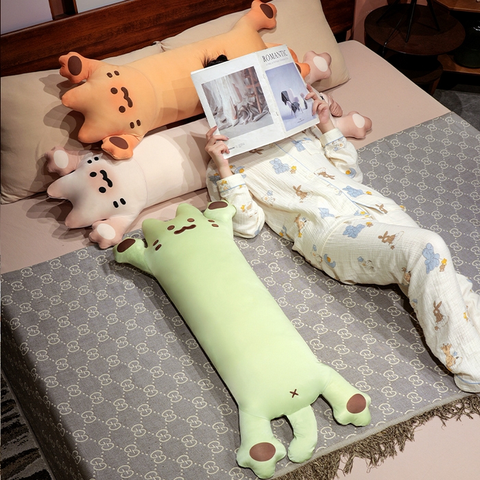 91家纺网 家纺一手货源 找家纺 （总）仟亿莱 2025新款冰丝烤面包长条睡觉抱枕 枕头枕芯