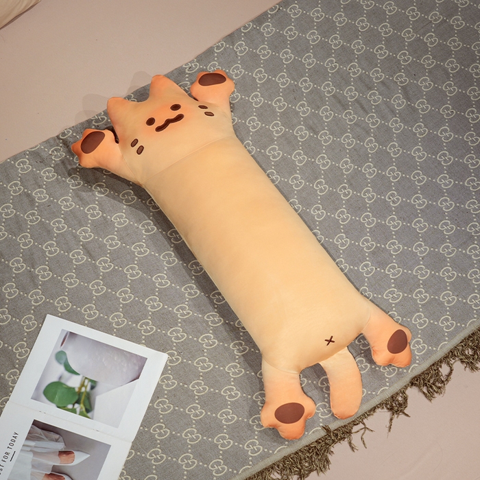 91家纺网 家纺一手货源 找家纺 仟亿莱 2025新款冰丝烤面包长条睡觉抱枕 枕头枕芯 芝士长条烤面包