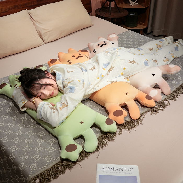 91家纺网 家纺一手货源 找家纺 （总）仟亿莱 2025新款冰丝烤面包长条睡觉抱枕 枕头枕芯