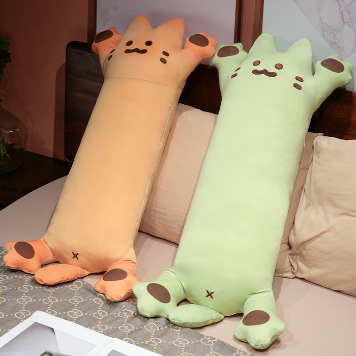 91家纺网 家纺一手货源 找家纺 仟亿莱 2025新款冰丝烤面包长条睡觉抱枕 枕头枕芯 组合图仅供参考不可下单