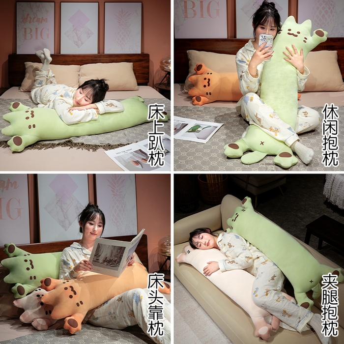 91家纺网 家纺一手货源 找家纺 仟亿莱 2025新款冰丝烤面包长条睡觉抱枕 枕头枕芯 组合图仅供参考不可下单