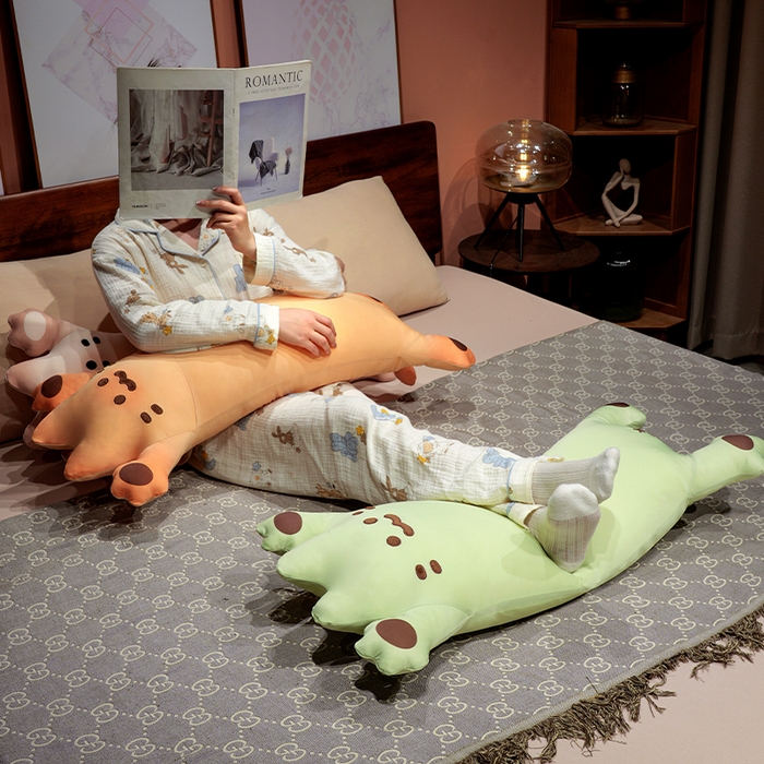 91家纺网 家纺一手货源 找家纺 仟亿莱 2025新款冰丝烤面包长条睡觉抱枕 枕头枕芯 组合图仅供参考不可下单