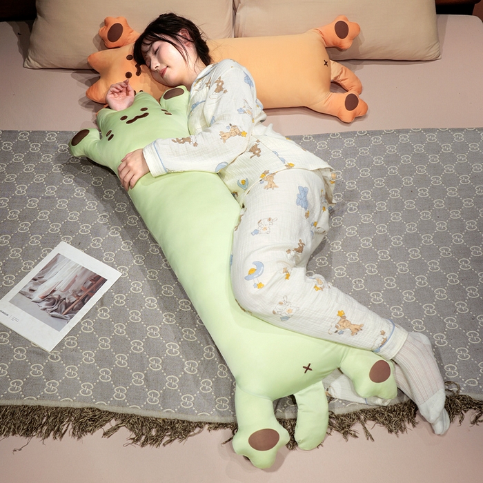 91家纺网 家纺一手货源 找家纺 仟亿莱 2025新款冰丝烤面包长条睡觉抱枕 枕头枕芯 芝士长条烤面包