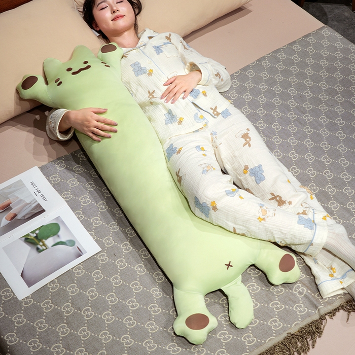 91家纺网 家纺一手货源 找家纺 仟亿莱 2025新款冰丝烤面包长条睡觉抱枕 枕头枕芯 炭烤长条烤面包