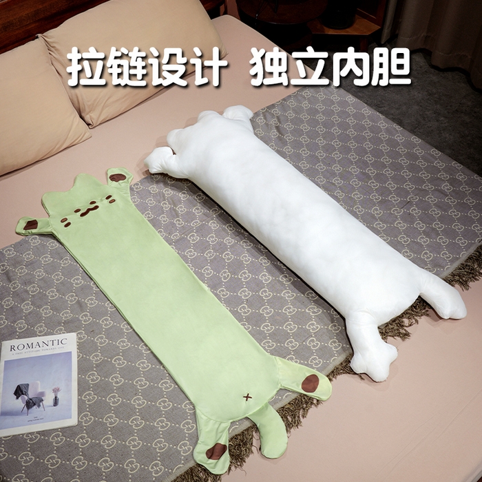 91家纺网 家纺一手货源 找家纺 仟亿莱 2025新款冰丝烤面包长条睡觉抱枕 枕头枕芯 芝士长条烤面包