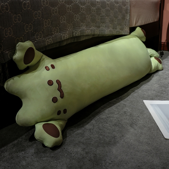 91家纺网 家纺一手货源 找家纺 仟亿莱 2025新款冰丝烤面包长条睡觉抱枕 枕头枕芯 炭烤长条烤面包