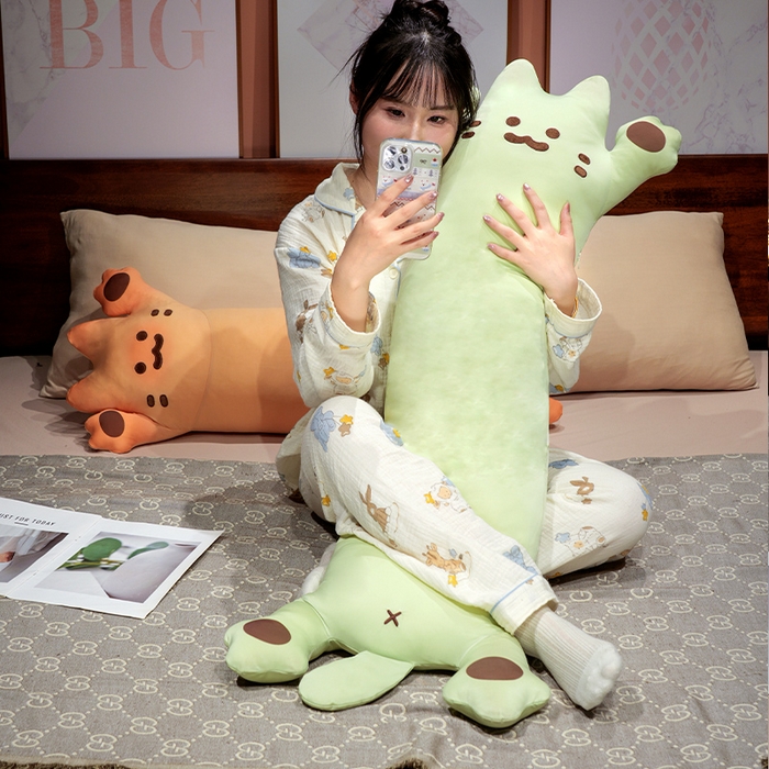 91家纺网 家纺一手货源 找家纺 仟亿莱 2025新款冰丝烤面包长条睡觉抱枕 枕头枕芯 炭烤长条烤面包