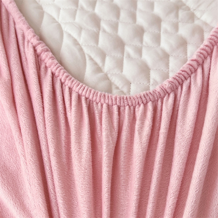 91家纺网 家纺一手货源 找家纺 （总）梦舒羽 2025新款牛奶绒夹棉床笠床单床盖床罩床护垫床垫保护罩三件套-轻奢