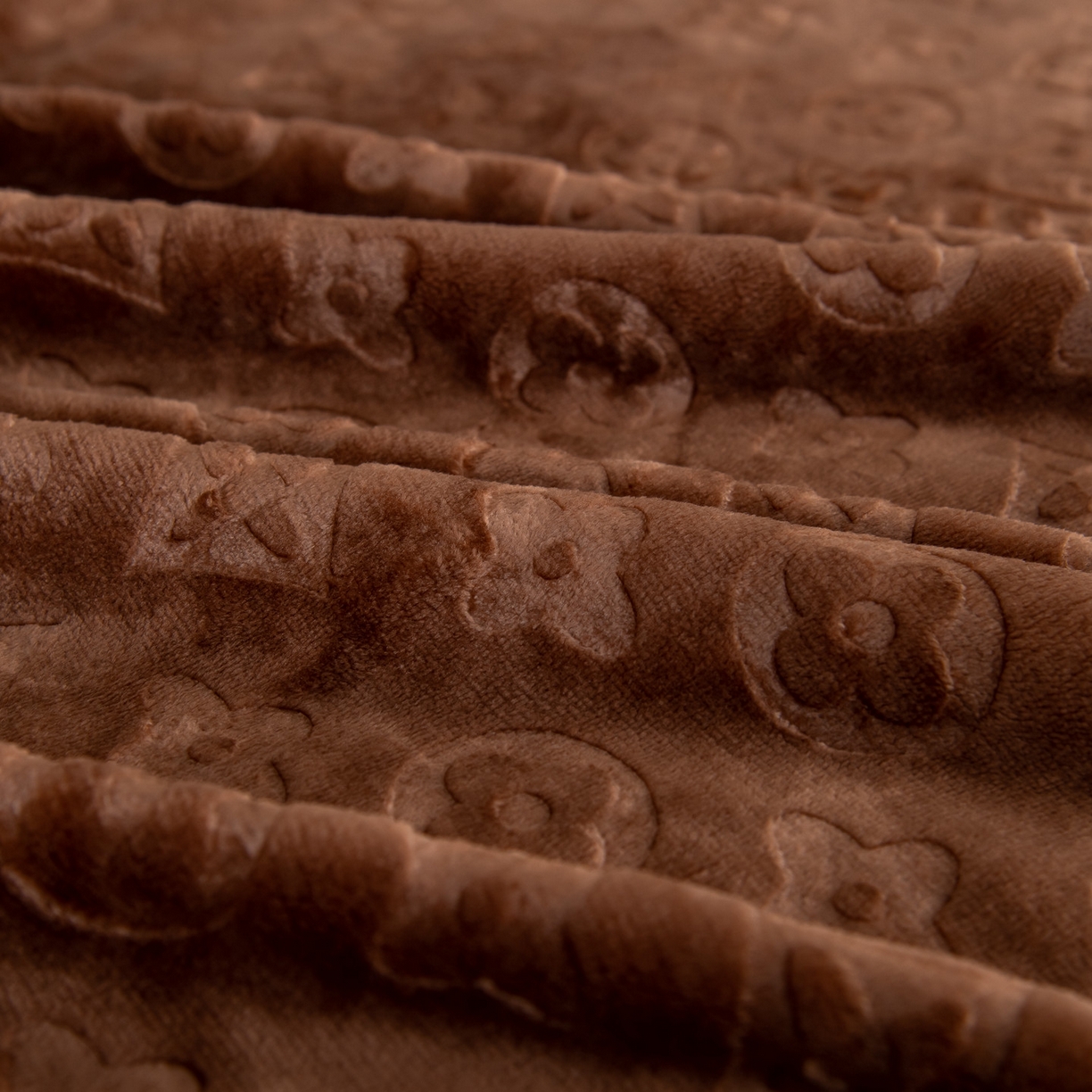 91家纺网 家纺一手货源 找家纺 梵克保罗 2025新款3D立体印花四季盖毯400克 3D咖啡