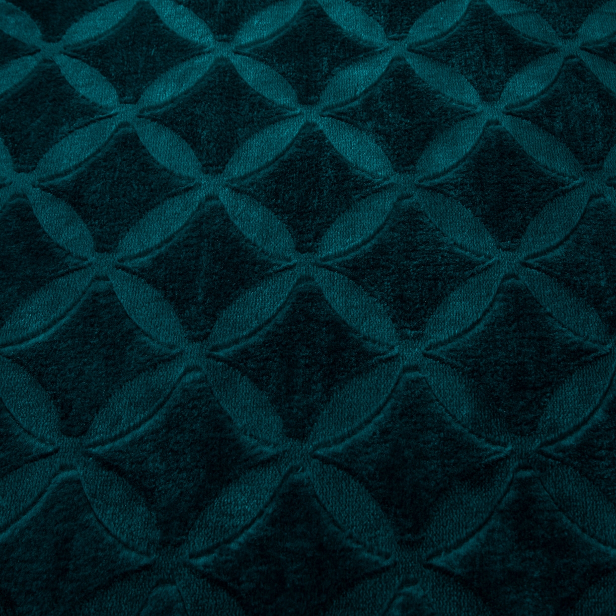 91家纺网 家纺一手货源 找家纺 梵克保罗 2025新款3D立体印花四季盖毯400克 铜钱孔雀绿