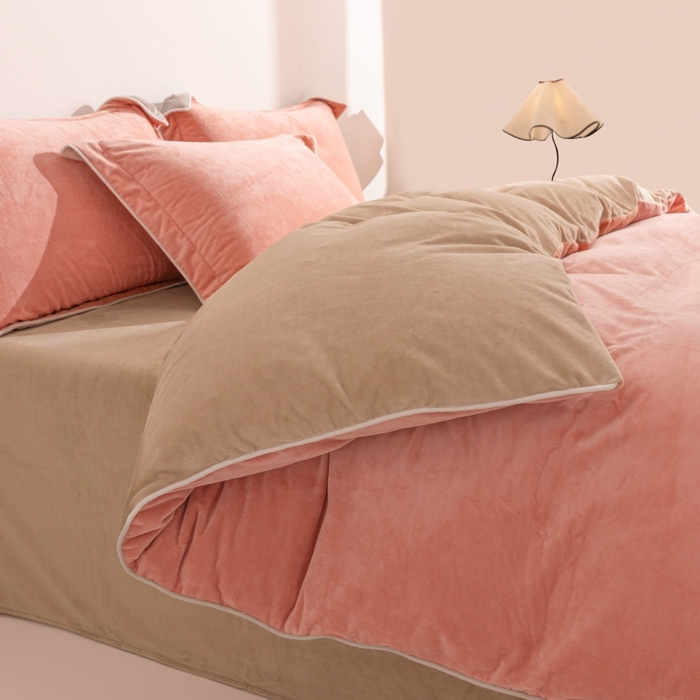 91家纺网 家纺一手货源 找家纺 （总）ONE TWO ONE 121 新品【婴儿绒四件套】2025毛毯被子四件套单件床单被套床笠珊瑚绒牛奶绒冬被法兰绒兔毛绒