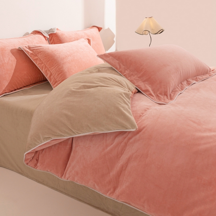 91家纺网 家纺一手货源 找家纺 （总）ONE TWO ONE 121 新品【婴儿绒四件套】2025毛毯被子四件套单件床单被套床笠珊瑚绒牛奶绒冬被法兰绒兔毛绒