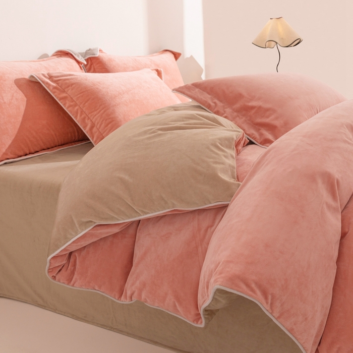 91家纺网 家纺一手货源 找家纺 （总）ONE TWO ONE 121 新品【婴儿绒四件套】2025毛毯被子四件套单件床单被套床笠珊瑚绒牛奶绒冬被法兰绒兔毛绒