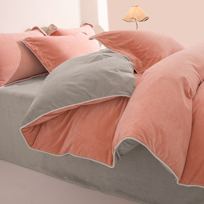 91家纺网 家纺一手货源 找家纺 （总）ONE TWO ONE 121 新品【婴儿绒四件套】2025毛毯被子四件套单件床单被套床笠珊瑚绒牛奶绒冬被法兰绒兔毛绒