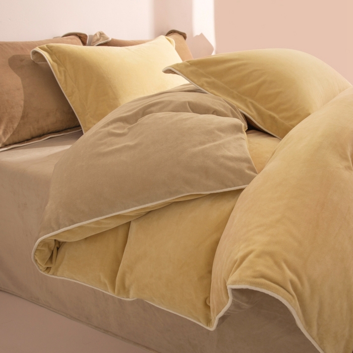 91家纺网 家纺一手货源 找家纺 （总）ONE TWO ONE 121 新品【婴儿绒四件套】2025毛毯被子四件套单件床单被套床笠珊瑚绒牛奶绒冬被法兰绒兔毛绒