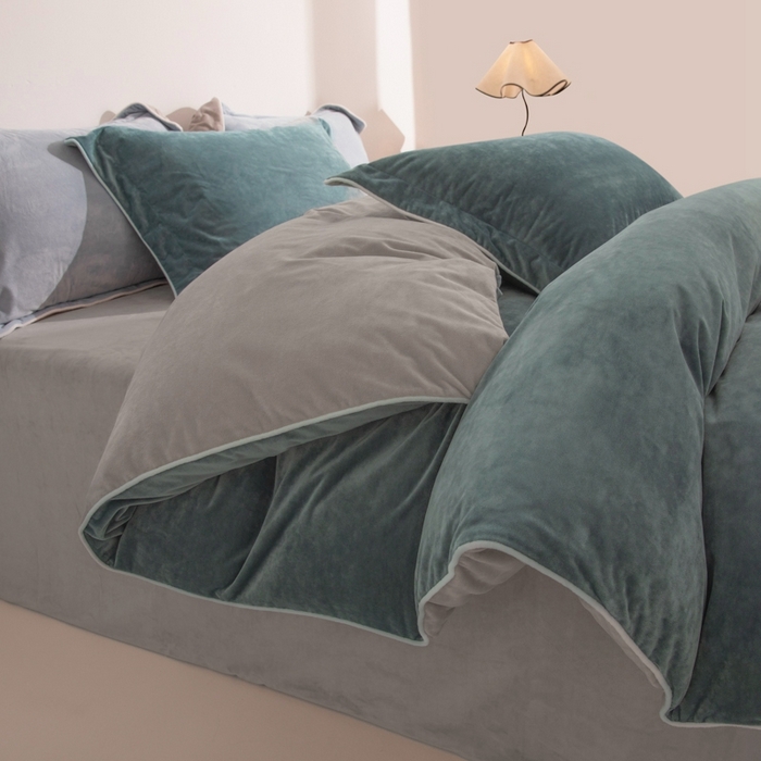 91家纺网 家纺一手货源 找家纺 （总）ONE TWO ONE 121 新品【婴儿绒四件套】2025毛毯被子四件套单件床单被套床笠珊瑚绒牛奶绒冬被法兰绒兔毛绒