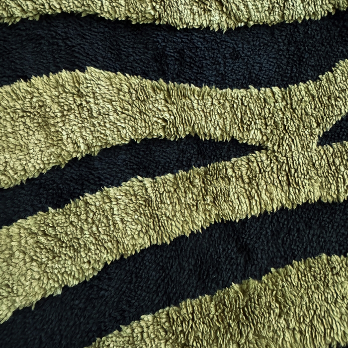 91家纺网 家纺一手货源 找家纺 梵克保罗 2025新款双层色织阳离子斑马纹提花塔芙绒羊羔绒跨境双层毛毯盖毯毯子 绿斑马纹