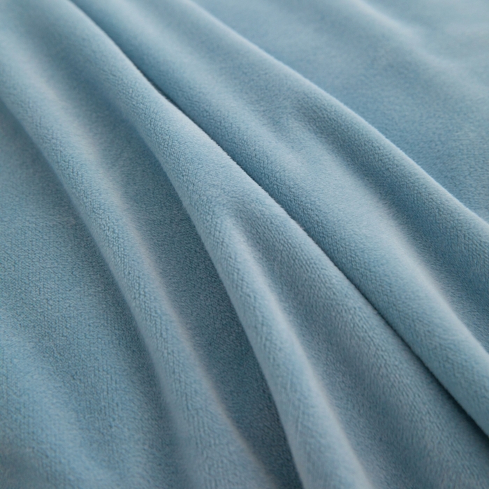 91家纺网 家纺一手货源 找家纺 ONE TWO ONE 121 新品【婴儿绒四件套】2025毛毯被子四件套单件床单被套床笠珊瑚绒牛奶绒冬被法兰绒兔毛绒 浅蓝-银灰