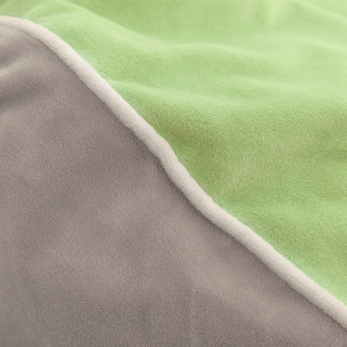 91家纺网 家纺一手货源 找家纺 ONE TWO ONE 121 新品【婴儿绒四件套】2025毛毯被子四件套单件床单被套床笠珊瑚绒牛奶绒冬被法兰绒兔毛绒 芽绿-浅灰