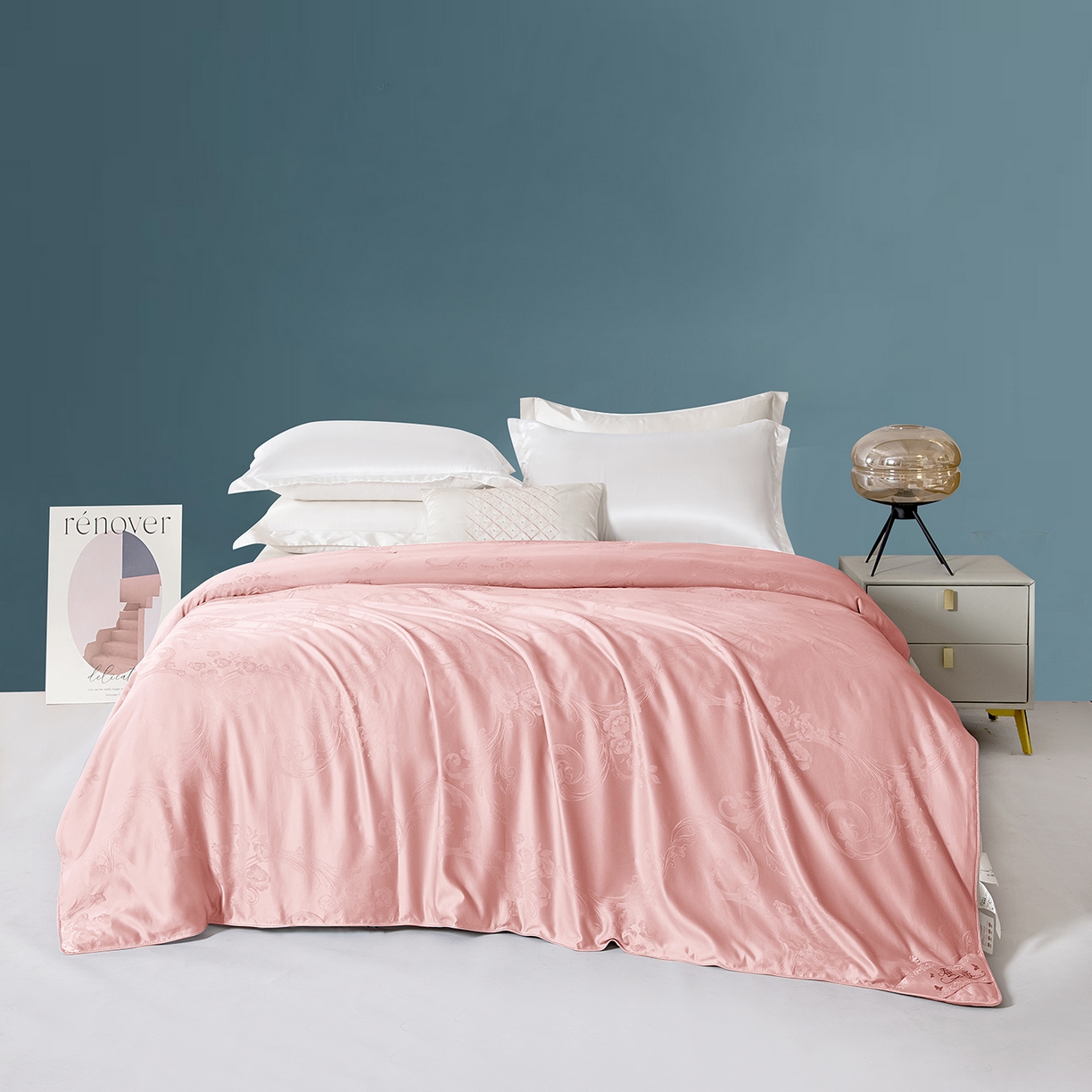 91家纺网 家纺一手货源 找家纺 鑫田家纺 2025新款蚕丝被100%纯柞蚕丝被夏凉被春秋被冬被子母被桑蚕丝被 玉