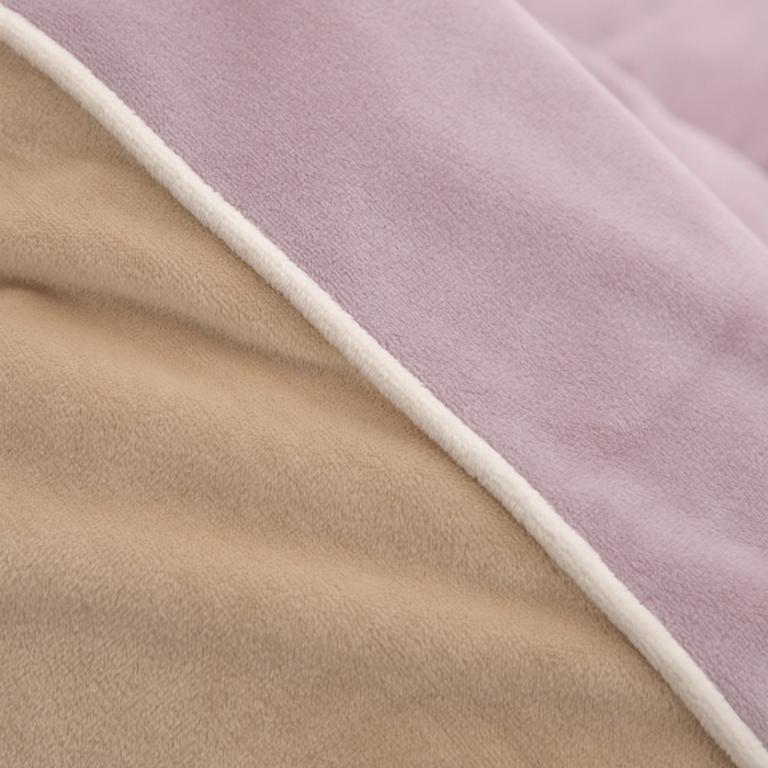 91家纺网 家纺一手货源 找家纺 ONE TWO ONE 121 新品【婴儿绒四件套】2025毛毯被子四件套单件床单被套床笠珊瑚绒牛奶绒冬被法兰绒兔毛绒 芋泥-奶咖