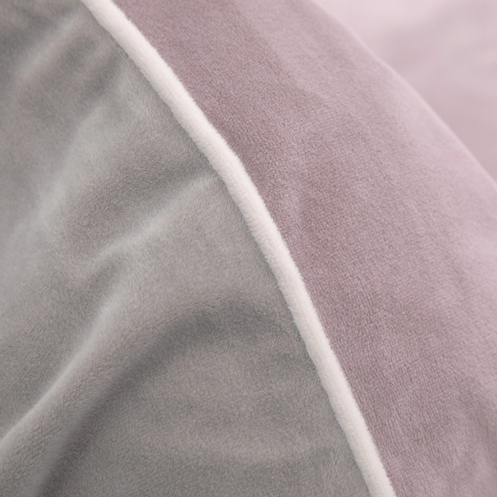 91家纺网 家纺一手货源 找家纺 ONE TWO ONE 121 新品【婴儿绒四件套】2025毛毯被子四件套单件床单被套床笠珊瑚绒牛奶绒冬被法兰绒兔毛绒 芋泥-浅灰