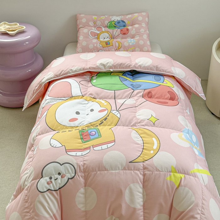 91家纺网 家纺一手货源 找家纺 暖羽屋羽绒馆 2025新款鹅绒被子 儿童羽绒被芯95白鹅绒 幼儿园冬被 学生羽绒被宿舍春秋被 梦想星球