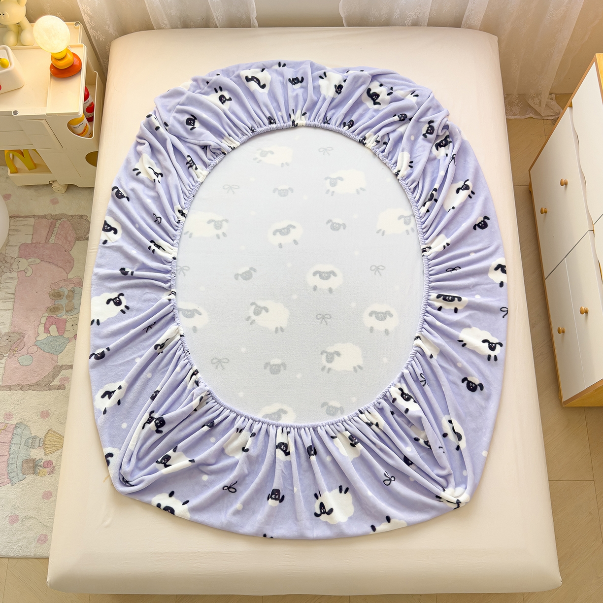 91家纺网 家纺一手货源 找家纺 （总）久云居 2025新款高克重牛奶绒床笠