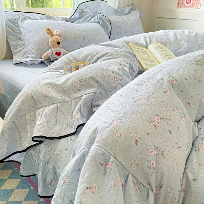 91家纺网 家纺一手货源 找家纺 （总）海岛哥哥 2025新款A类云朵水洗棉三丽鸥正版授权四件套-学生床