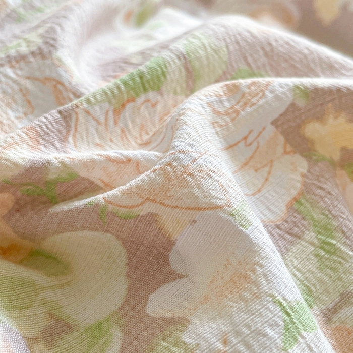 91家纺网 家纺一手货源 找家纺 海岛哥哥 2025新款韩式ins风黑边花边木棉双层纱四件套（有买家秀） 黑花边-牡丹