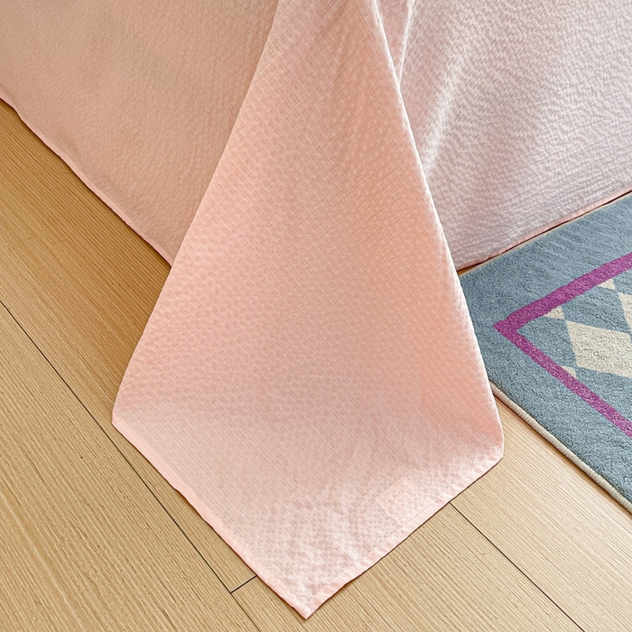 91家纺网 家纺一手货源 找家纺 海岛哥哥 2025新款韩式ins风黑边花边木棉双层纱四件套（有买家秀） 黑花边-牡丹