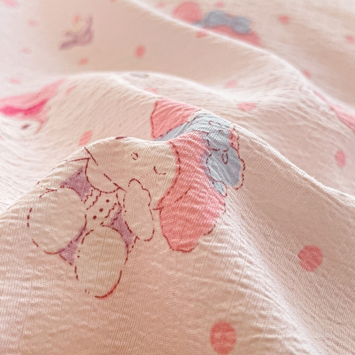 91家纺网 家纺一手货源 找家纺 海岛哥哥 2025新款韩式ins风黑边花边木棉双层纱四件套（有买家秀） 黑花边-顽皮乐乐