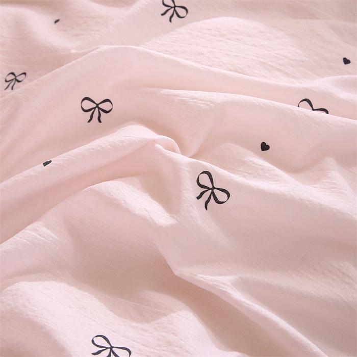 91家纺网 家纺一手货源 找家纺 （总）梵克保罗 2025春夏新款双层纱学生宿舍床单款三件套六件套大礼包学生季