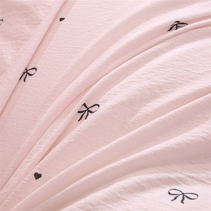 91家纺网 家纺一手货源 找家纺 （总）梵克保罗 2025春夏新款双层纱学生宿舍床单款三件套六件套大礼包学生季