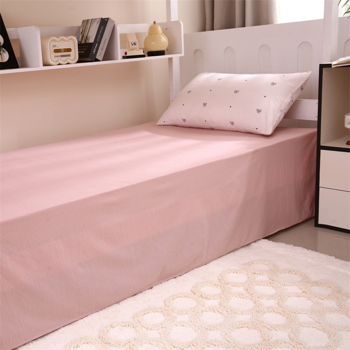 91家纺网 家纺一手货源 找家纺 （总）梵克保罗 2025春夏新款双层纱学生宿舍床单款三件套六件套大礼包学生季