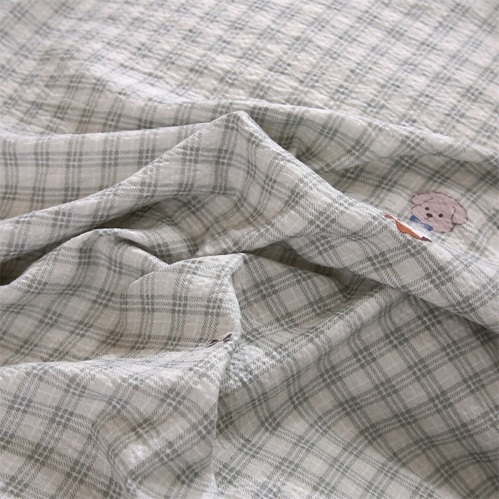 91家纺网 家纺一手货源 找家纺 梵克保罗 2025春夏新款双层纱学生宿舍床单款三件套六件套大礼包学生季 英俊