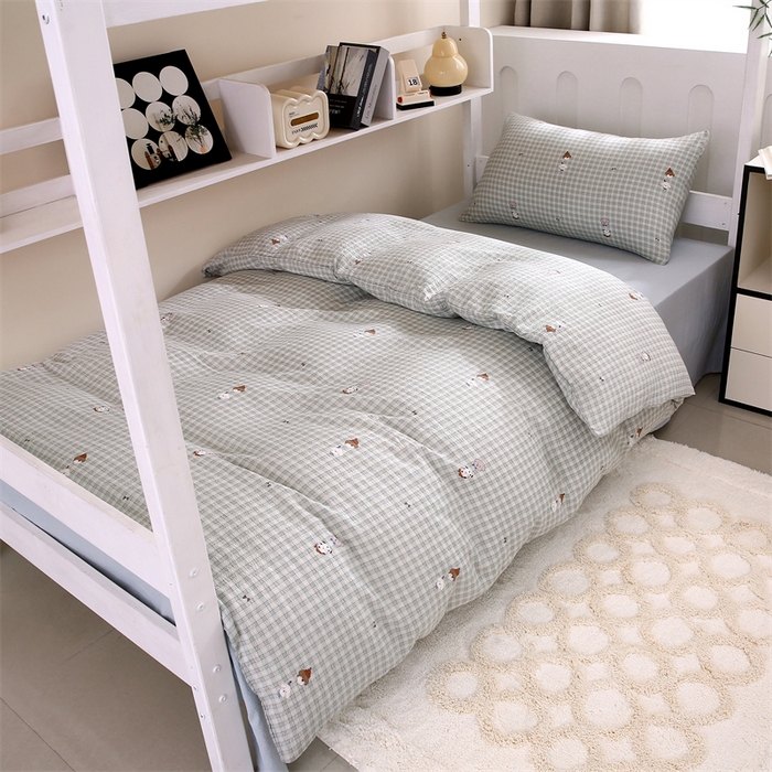 梵克保罗 2025春夏新款双层纱学生宿舍床单款三件套六件套大礼包学生季 英俊