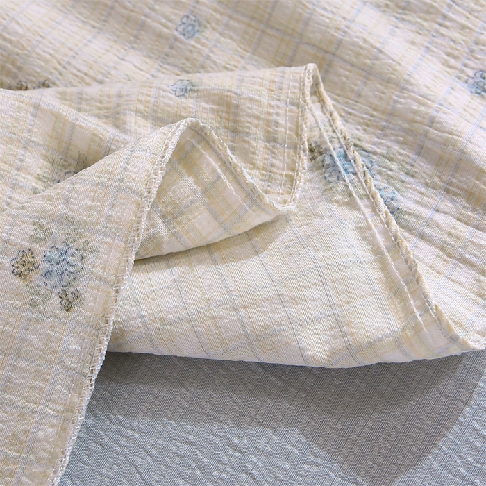 91家纺网 家纺一手货源 找家纺 梵克保罗 2025春夏新款双层纱学生宿舍床单款三件套六件套大礼包学生季 蓝色海岸