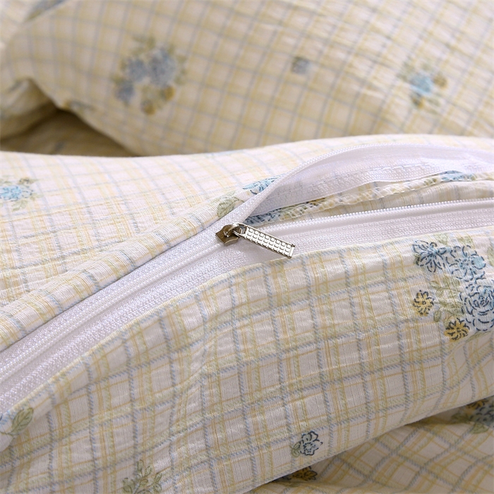 91家纺网 家纺一手货源 找家纺 梵克保罗 2025春夏新款双层纱学生宿舍床单款三件套六件套大礼包学生季 蓝色海岸