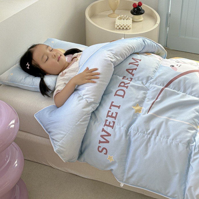 91家纺网 家纺一手货源 找家纺 （总）暖羽屋羽绒馆 2025新款鹅绒被子 儿童羽绒被芯95白鹅绒 幼儿园冬被 学生羽绒被宿舍春秋被